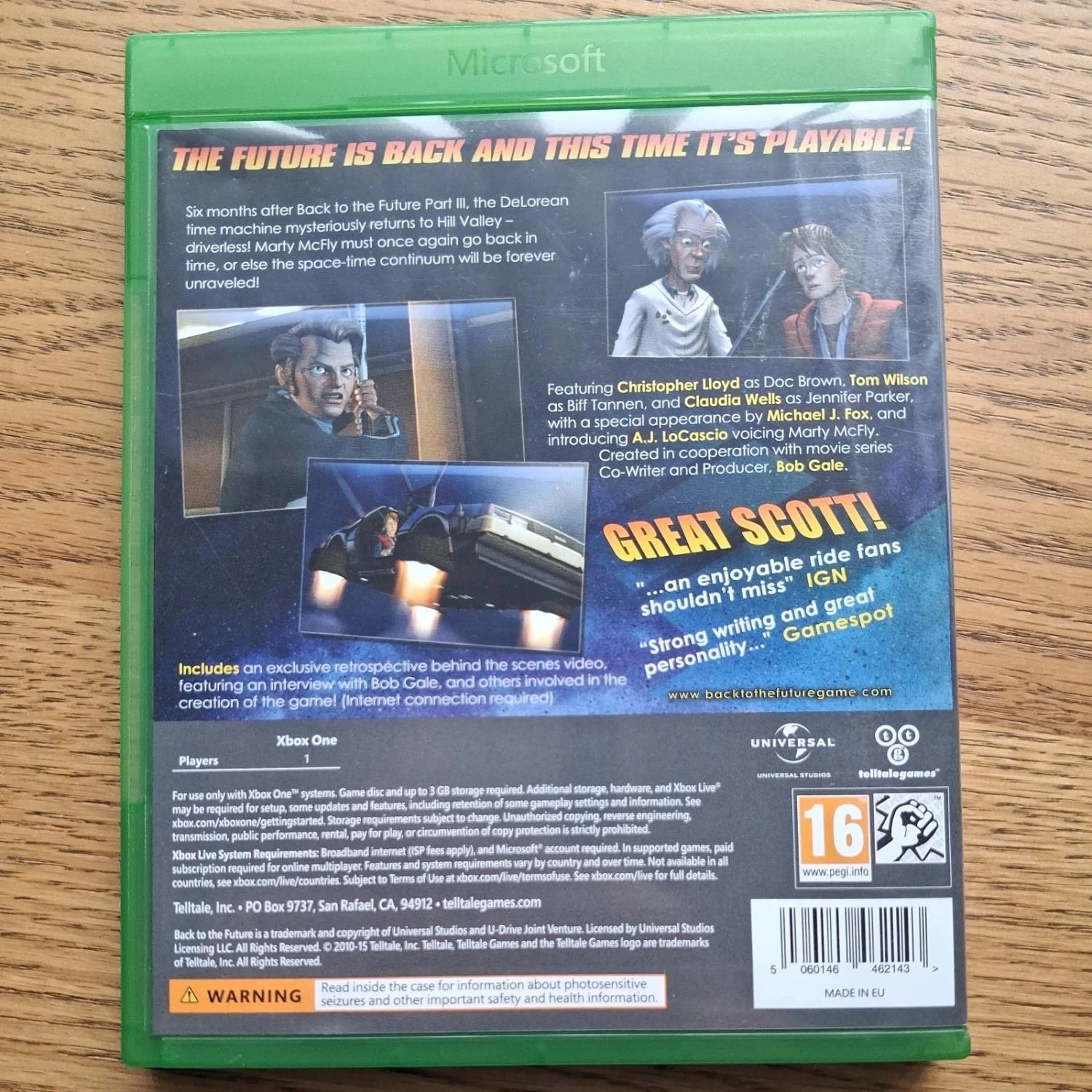 Back To The Future The Game 30th Anniversary Edition Xbox One ( N/A) Video Game