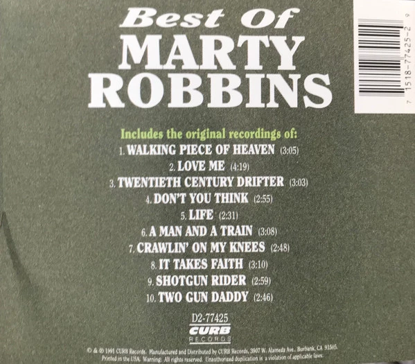 Marty Robbins - Best Of Marty Robbins CD (1991) Audio Quality Guaranteed