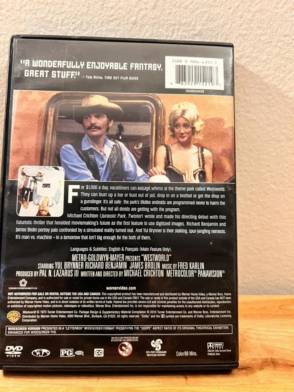 Westworld DVD Action, Sci-Fi & Fantasy (2010) Yul Brynner Quality Guaranteed