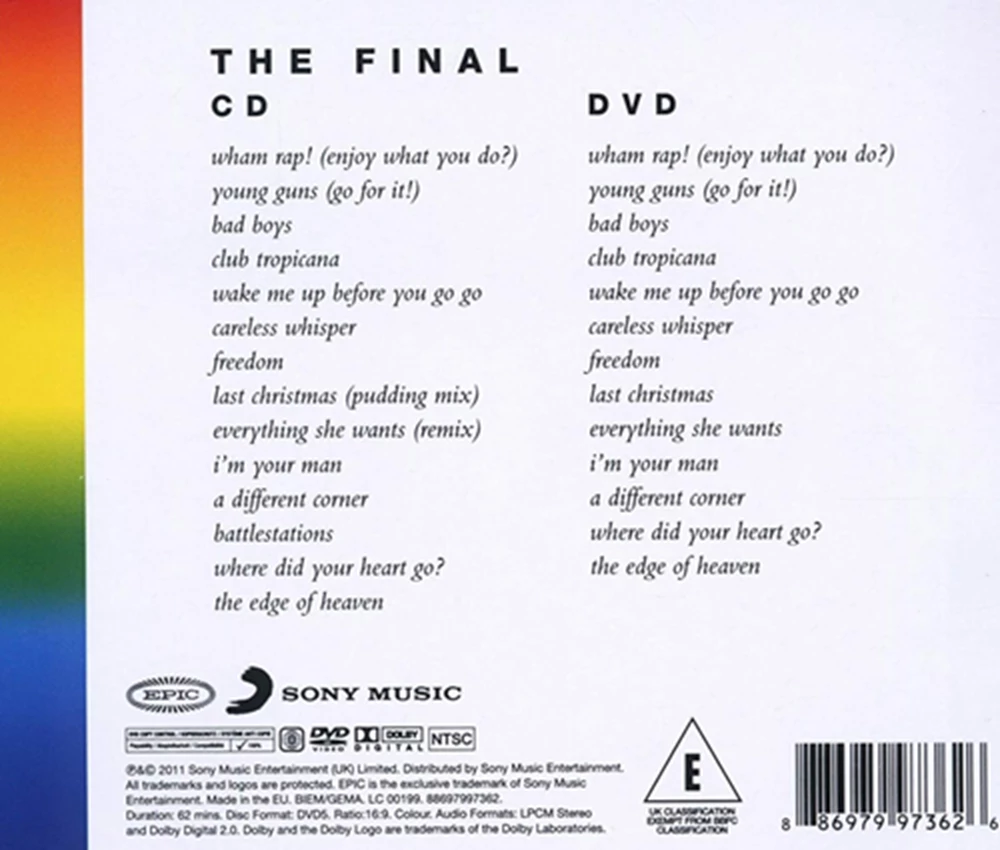 Wham! - The Final CD (2011) Audio Quality Guaranteed Reuse Reduce Recycle