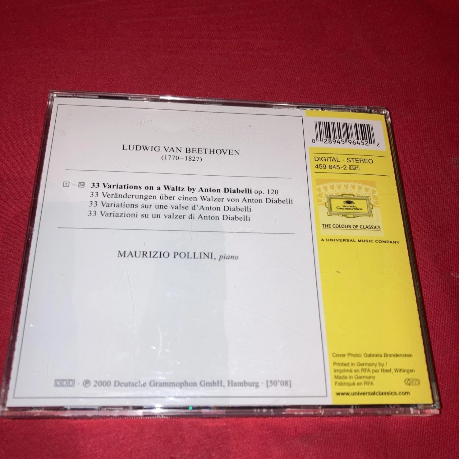 Maurizio Pollini, Beethoven - Beethoven : Diabelli Variations - Maurizio Pollini