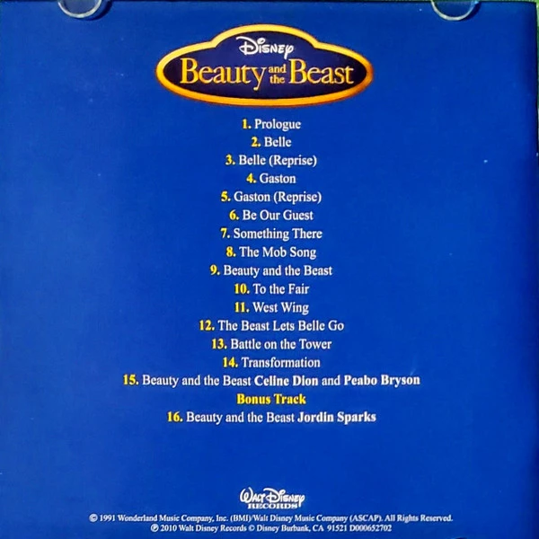 Alan Menken - Beauty And The Beast (An Original Walt Disney Records Soundtrack)