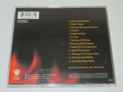 Idiana Jones - Indiana Jones and the Last Crusade CD (1989) Audio Amazing Value