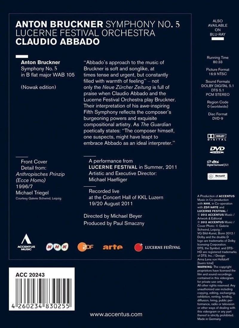 Anton Bruckner - Symphony No.5 DVD Music Video & Concerts (2012) Claudio Abbado
