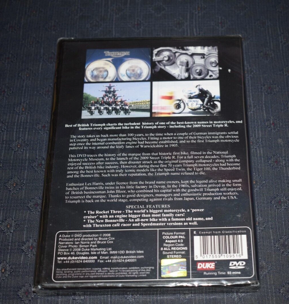 Triumph - Best Of British DVD Automotive (2008) New Free Royal Mail Delivery