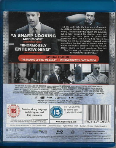 Find Me Guilty Blu-ray (2013) Vin Diesel Quality Guaranteed Reuse Reduce Recycle