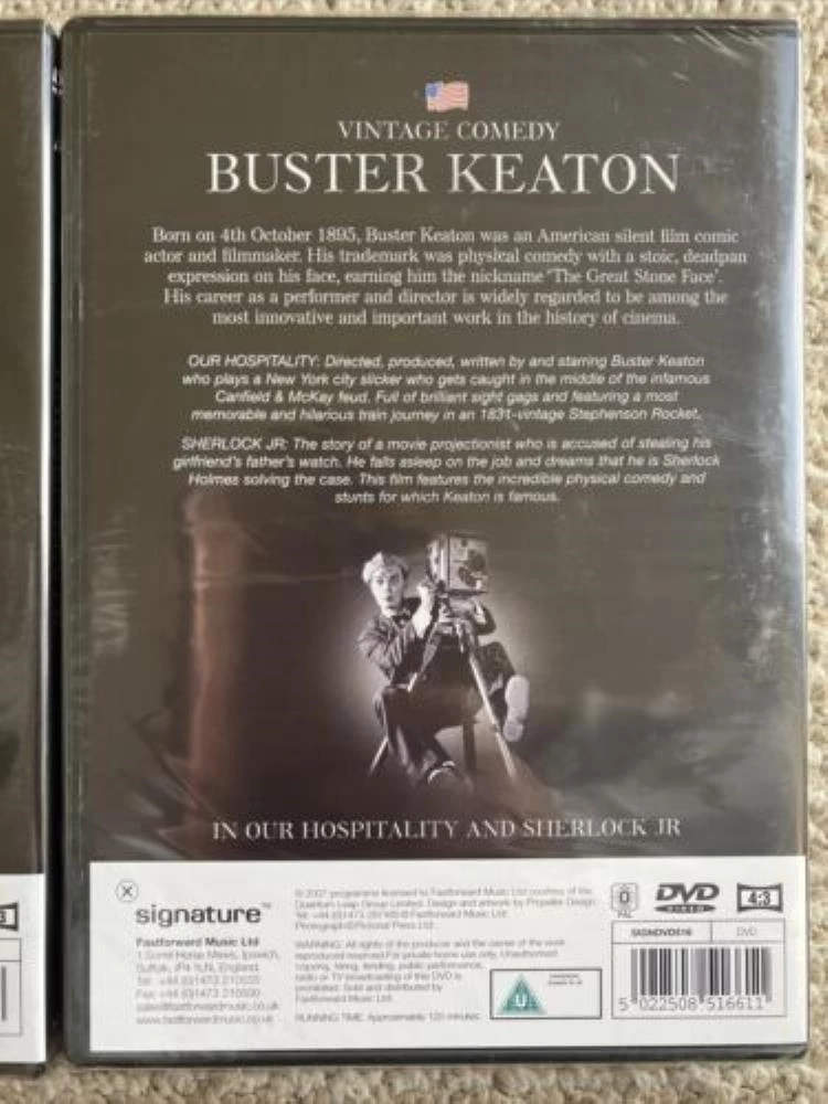 Buster Keaton in Our Hospitality/Sherlock Jr DVD Comedy (2007) Buster Keaton New