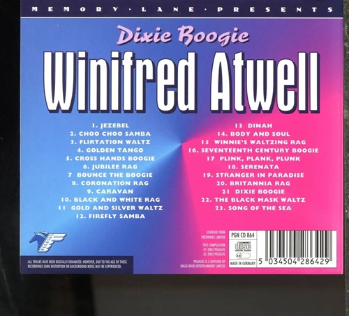 Winifred Atwell - Dixie Boogie CD (2002) New Audio Quality Guaranteed