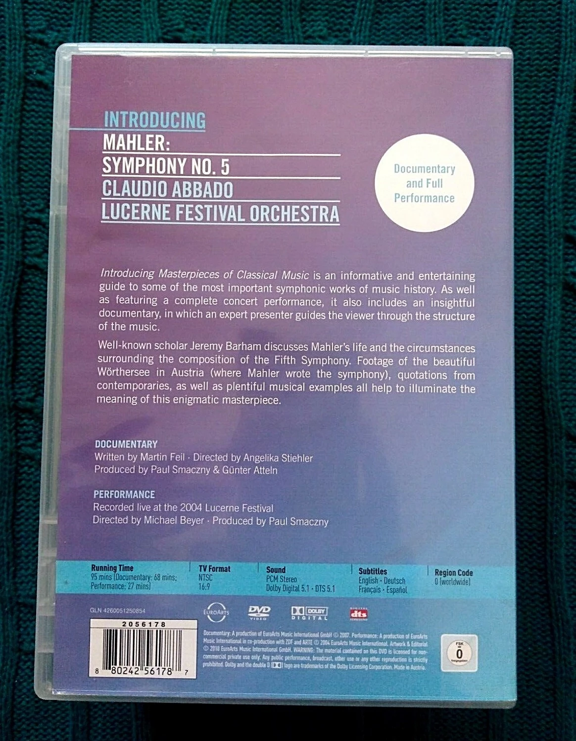 Introducing Mahler: Symphony No. 5 - Claudio Abbado DVD video_MC (2010)
