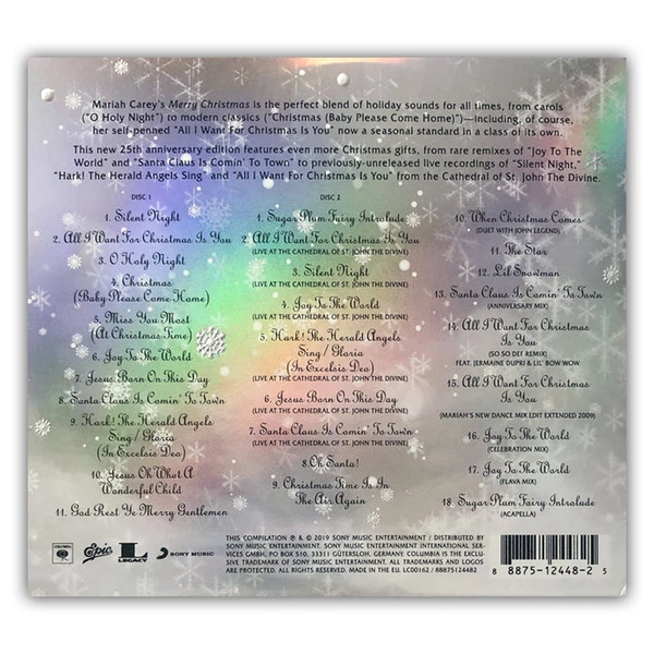 Carey, Mariah, Mariah Carey - Merry Christmas (Deluxe Anniversary Edition) CD