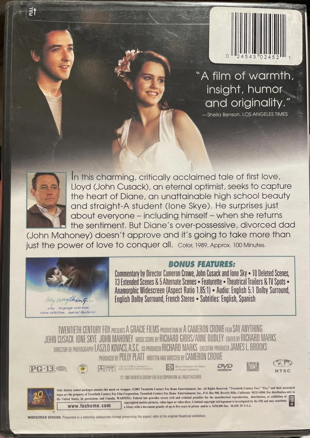 Say Anything DVD Drama, Romance (2002) John Cusack, John Cusack, Ione Skye