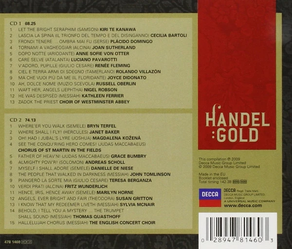Georg Friedrich Händel - Handel Gold CD (2009) Audio Quality Guaranteed