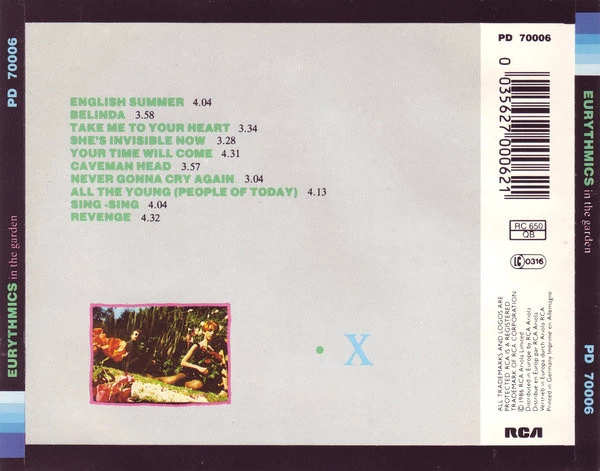 Eurythmics - In The Garden CD (N/A) Audio Quality Guaranteed Amazing Value