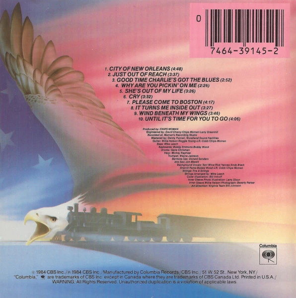 Willie Nelson - City Of New Orleans CD (1987) Audio Quality Guaranteed
