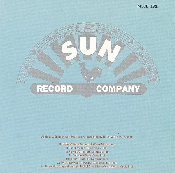 Carl Perkins - Best Of The Sun Sessions CD (1994) Audio Quality Guaranteed