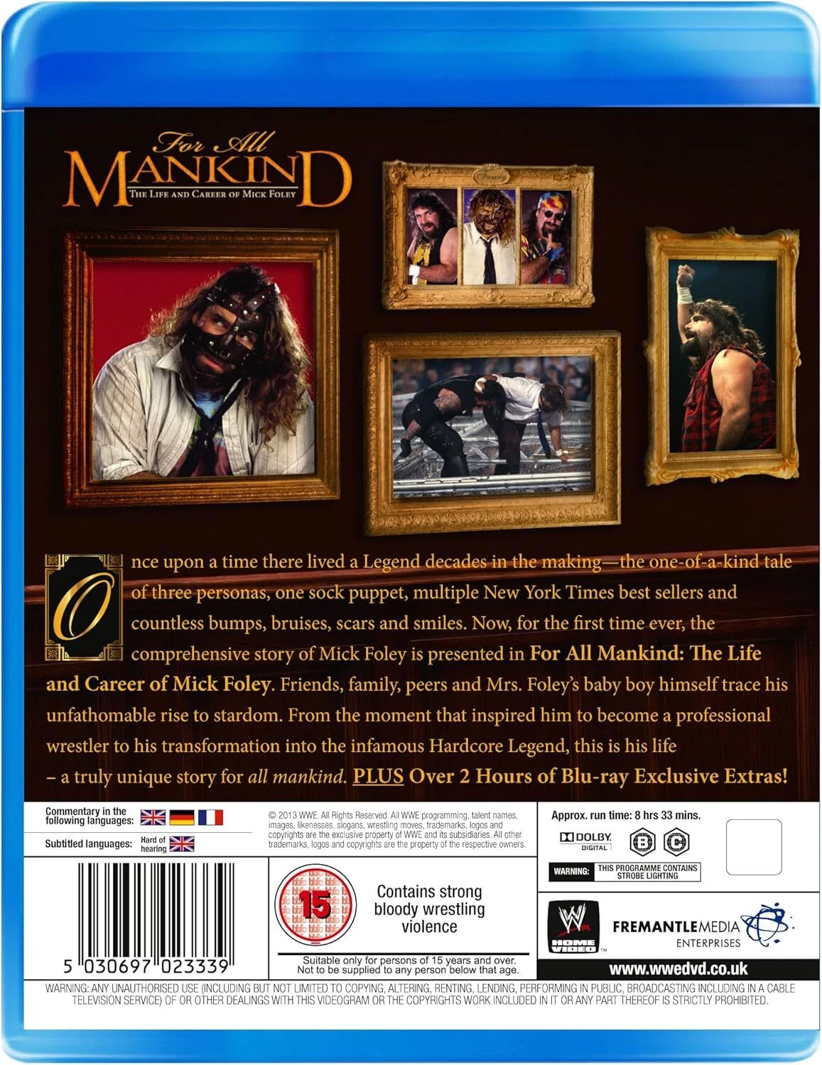 WWE: For All Mankind - The Life And Career Of Mick Foley Blu-ray (2013)