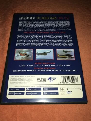 Farnborough - The Golden Years 1949 To 1959 DVD Historical (2004) Air Show New