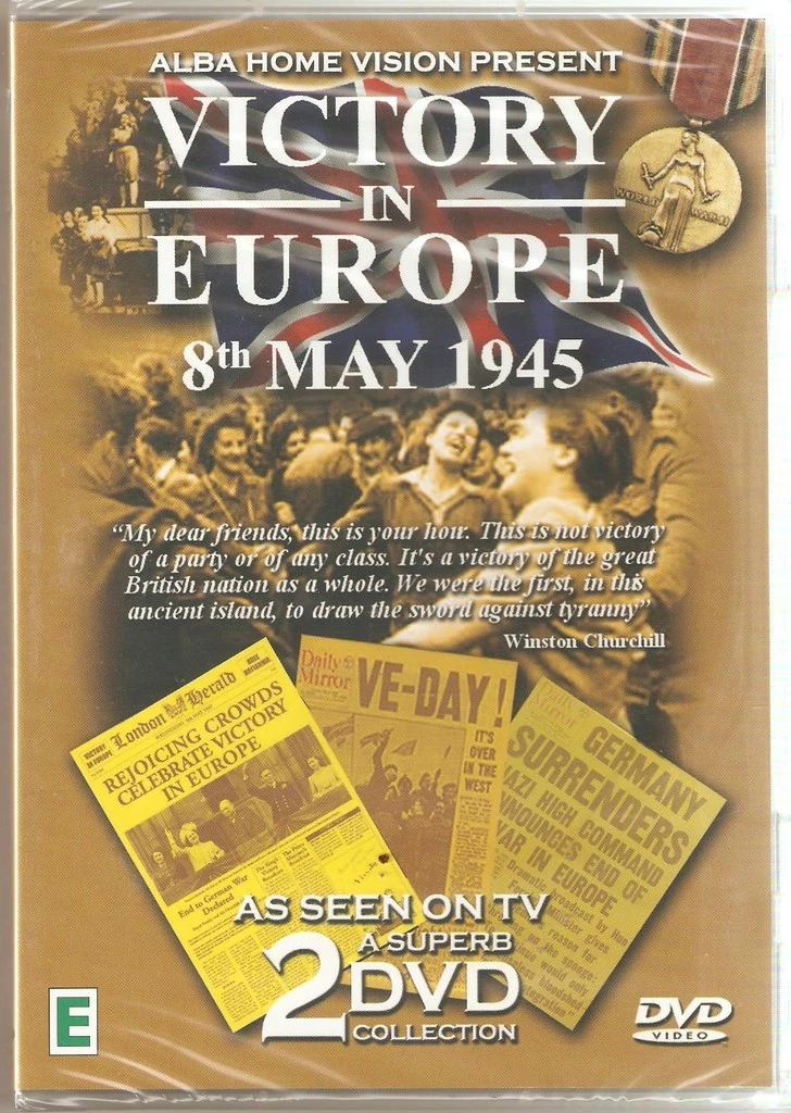 Victory In Europe DVD Documentaries, Military, Free Royal Mail Delivery