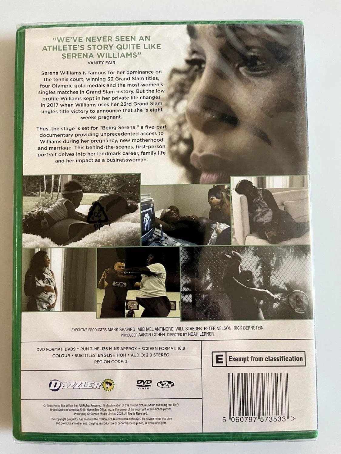 Being Serena DVD Documentary (2022) Serena Williams Free Royal Mail Delivery