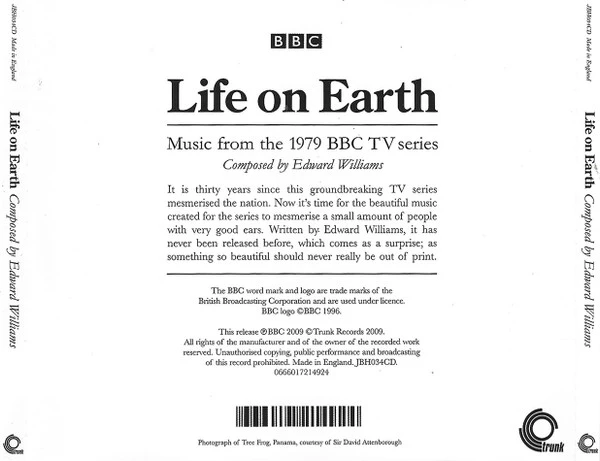 Edward Williams - Life On Earth - Music From The 1979 BBC TV Series CD (2009)