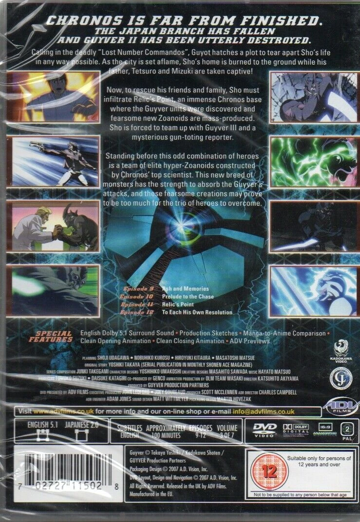 Guyver - The Bioboosted Armour DVD Action & Adventure (2007) Quality Guaranteed