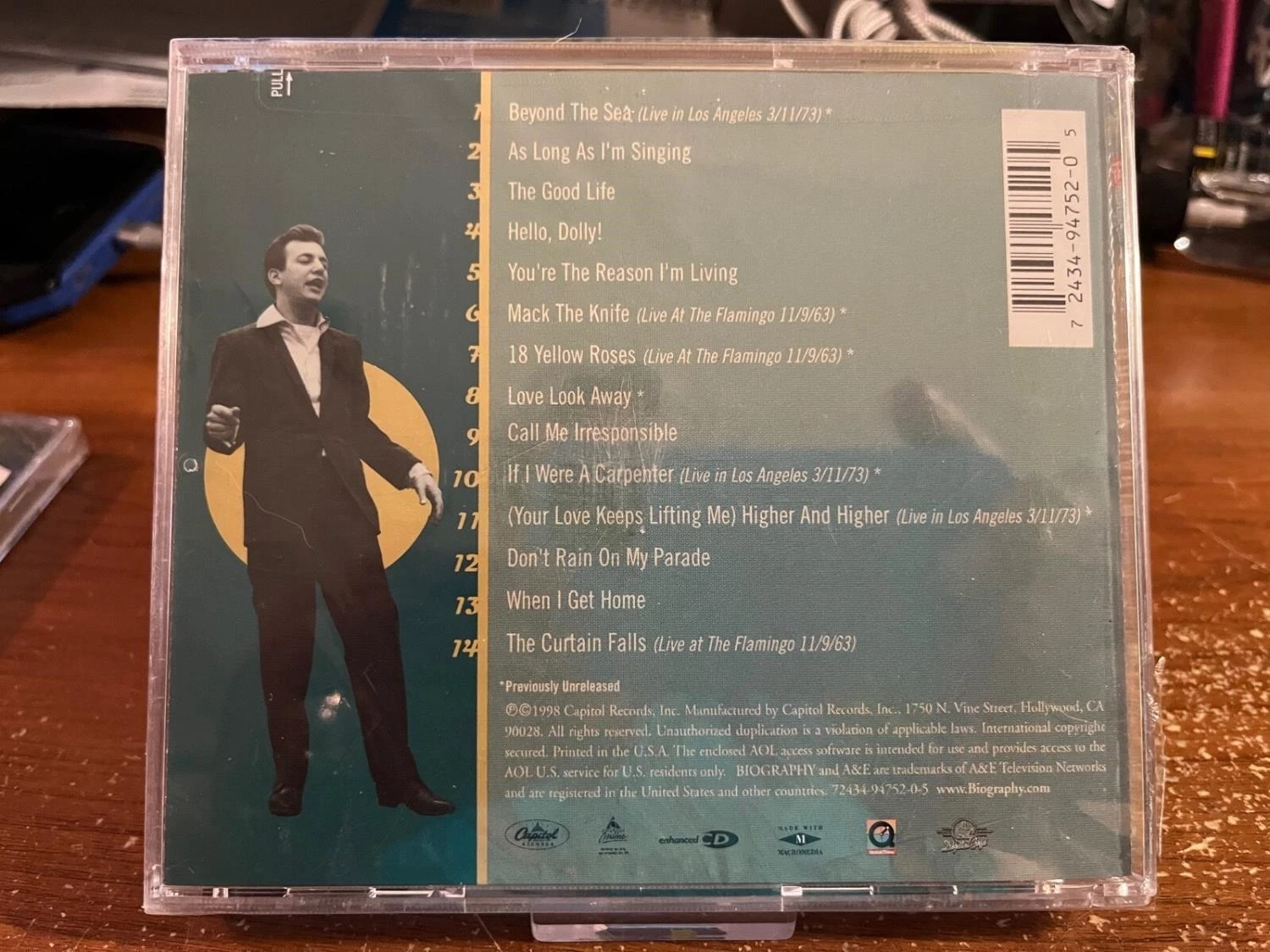 Bobby Darin - Bobby Darin: a Musical Anthology CD (1999) Audio Amazing Value