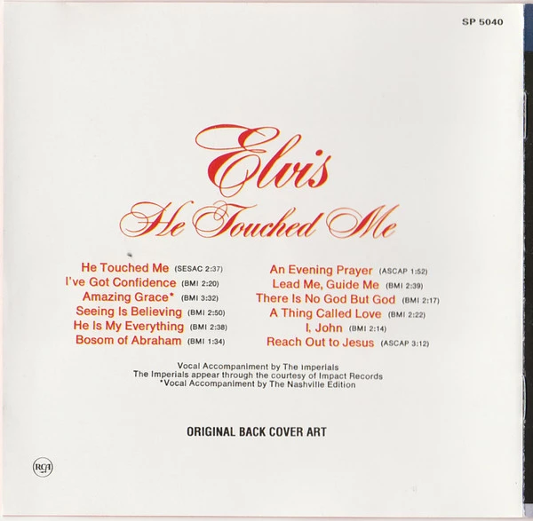 Elvis Presley - He Touched Me CD (1996) Audio Quality Guaranteed Amazing Value