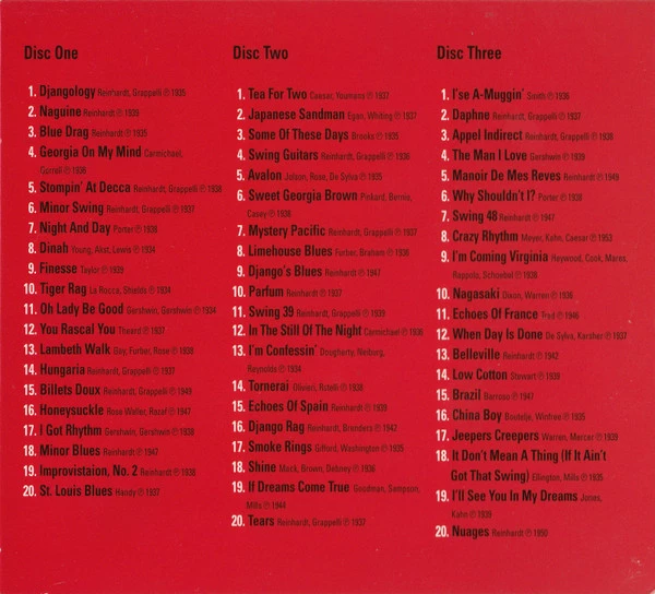 Django Reinhardt - The Absolutely Essential 3 CD Collection CD (2010) Audio