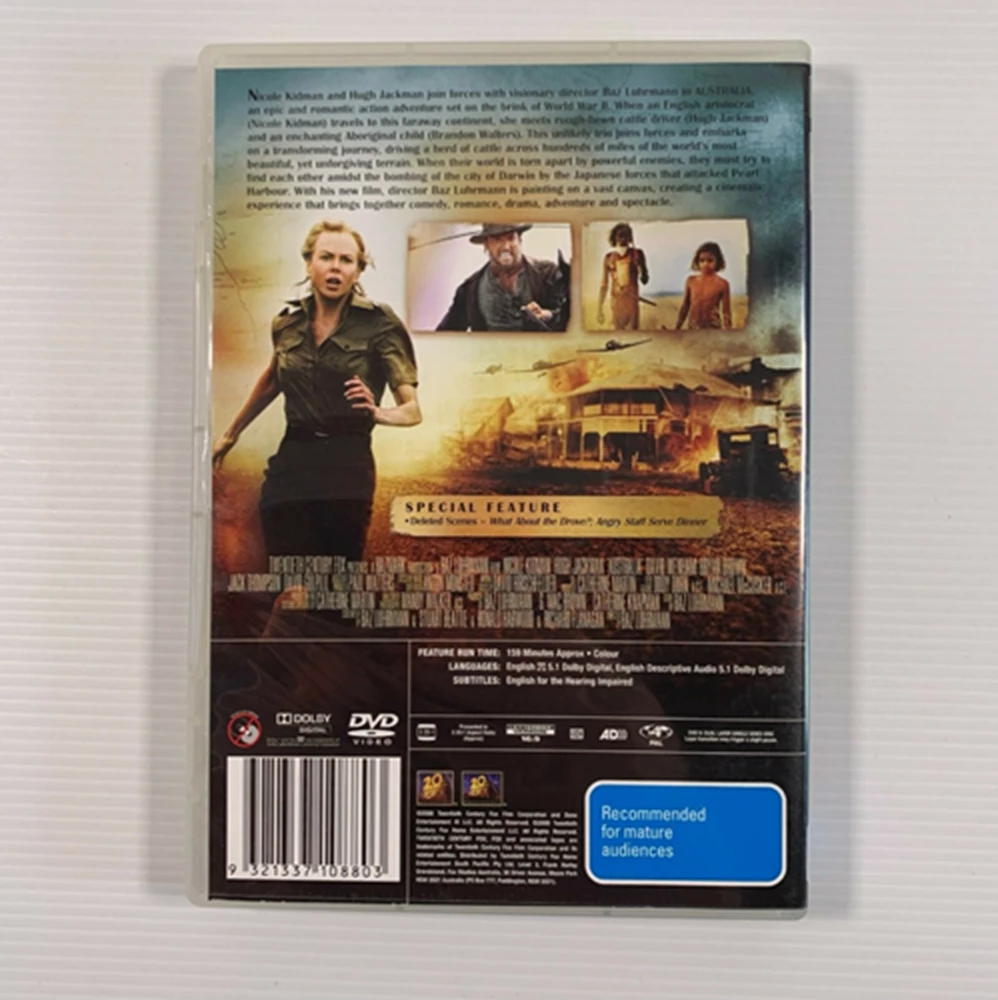 Australia DVD Drama (2008) Hugh Jackman Free Royal Mail Delivery Amazing Value