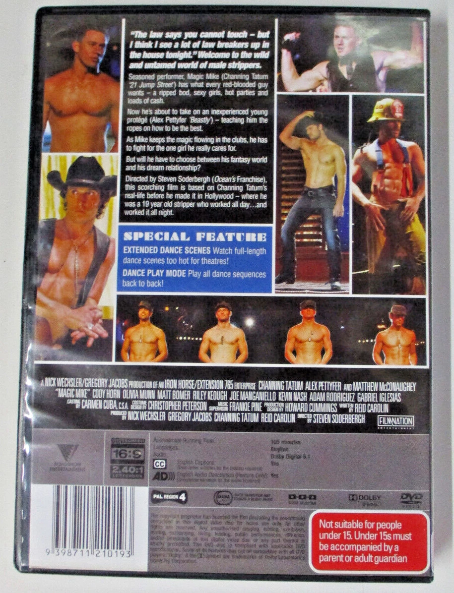 Magic Mike DVD Comedy Channing Tatum Free Royal Mail Delivery Quality Guaranteed
