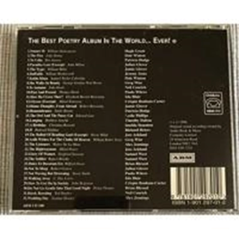 Various - Best Poetry Album in the World Ever CD (1996) Audio Quality Guaranteed - Image 2
