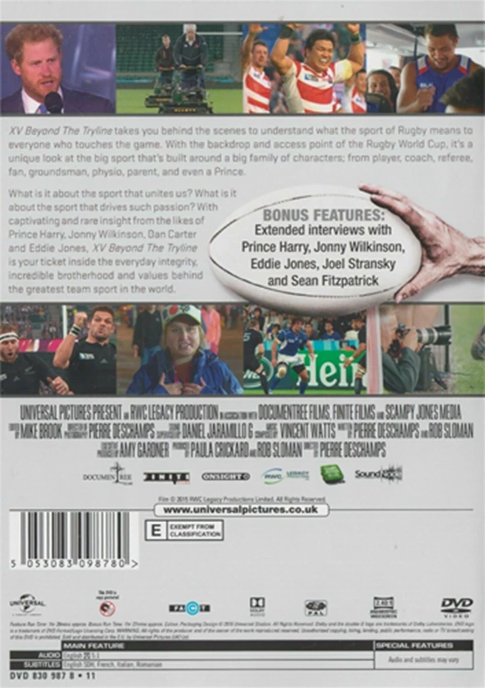 XV Beyond the Tryline DVD Sports (2016) Jonny Wilkinson New Quality Guaranteed - Image 2