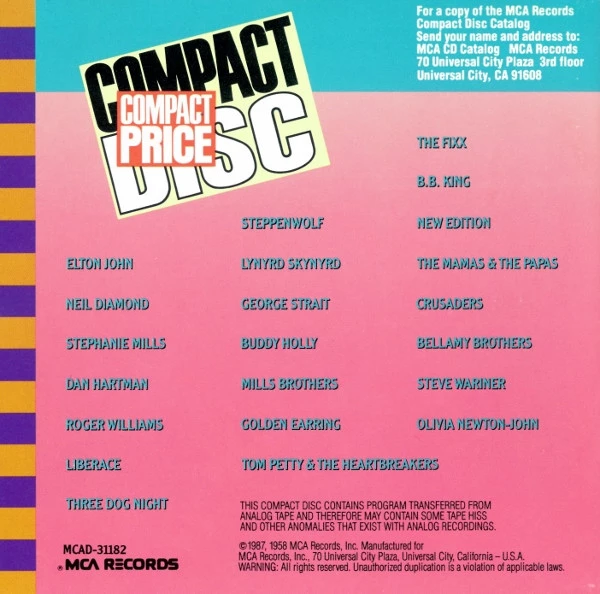 Buddy Holly & The Crickets - The "Chirping" Crickets CD (1987) Audio