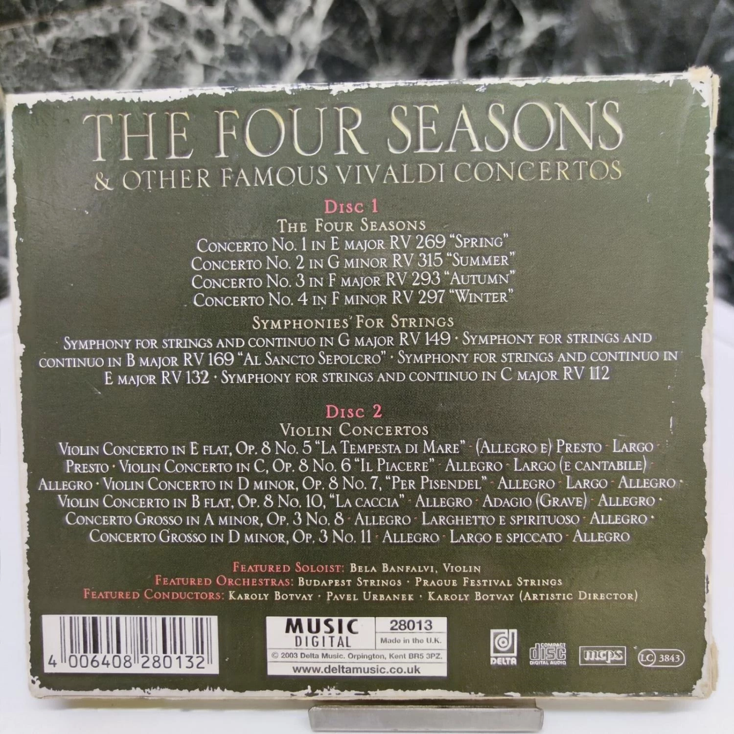 Vivaldi - Vivaldi: Four Seasons & Other CD (2003) Audio Quality Guaranteed