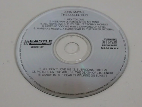 Mayall John - Collection CD (1986) Audio Quality Guaranteed Reuse Reduce Recycle