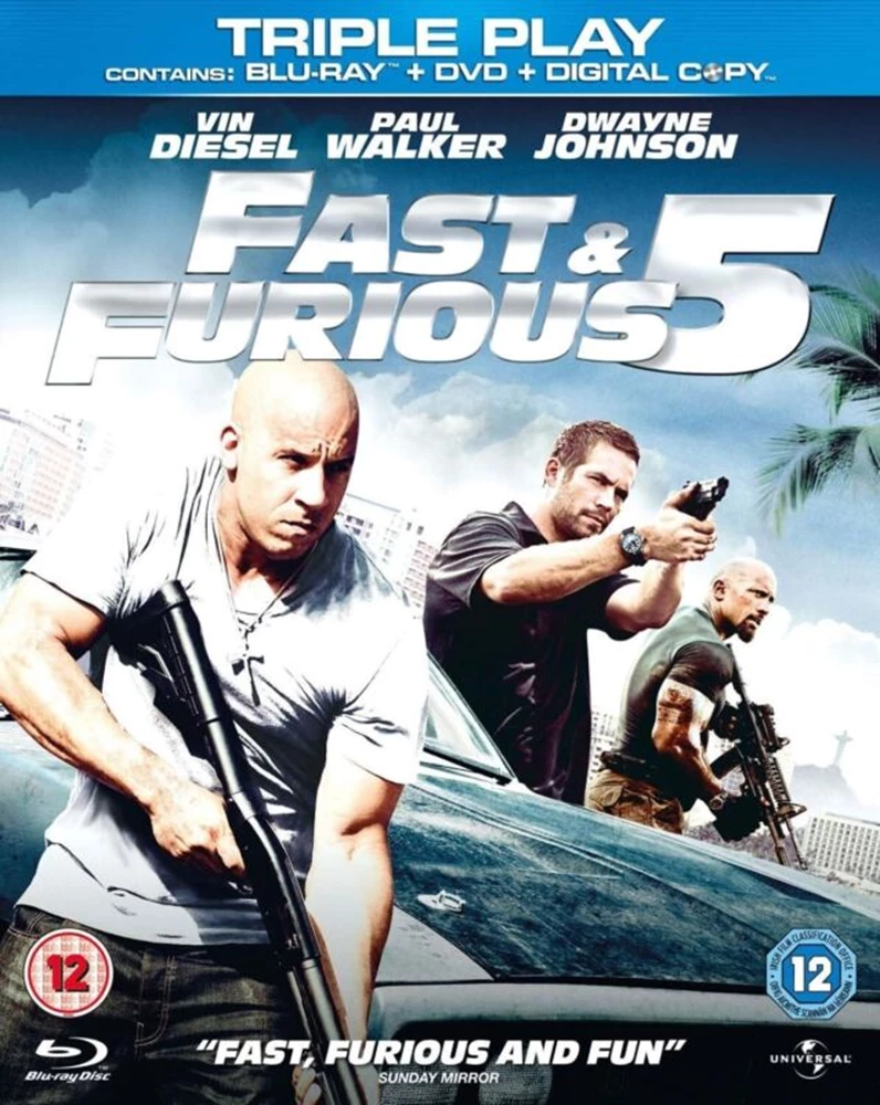 Fast & Furious 5 Blu-ray (N/A) Dwayne Johnson New Quality Guaranteed