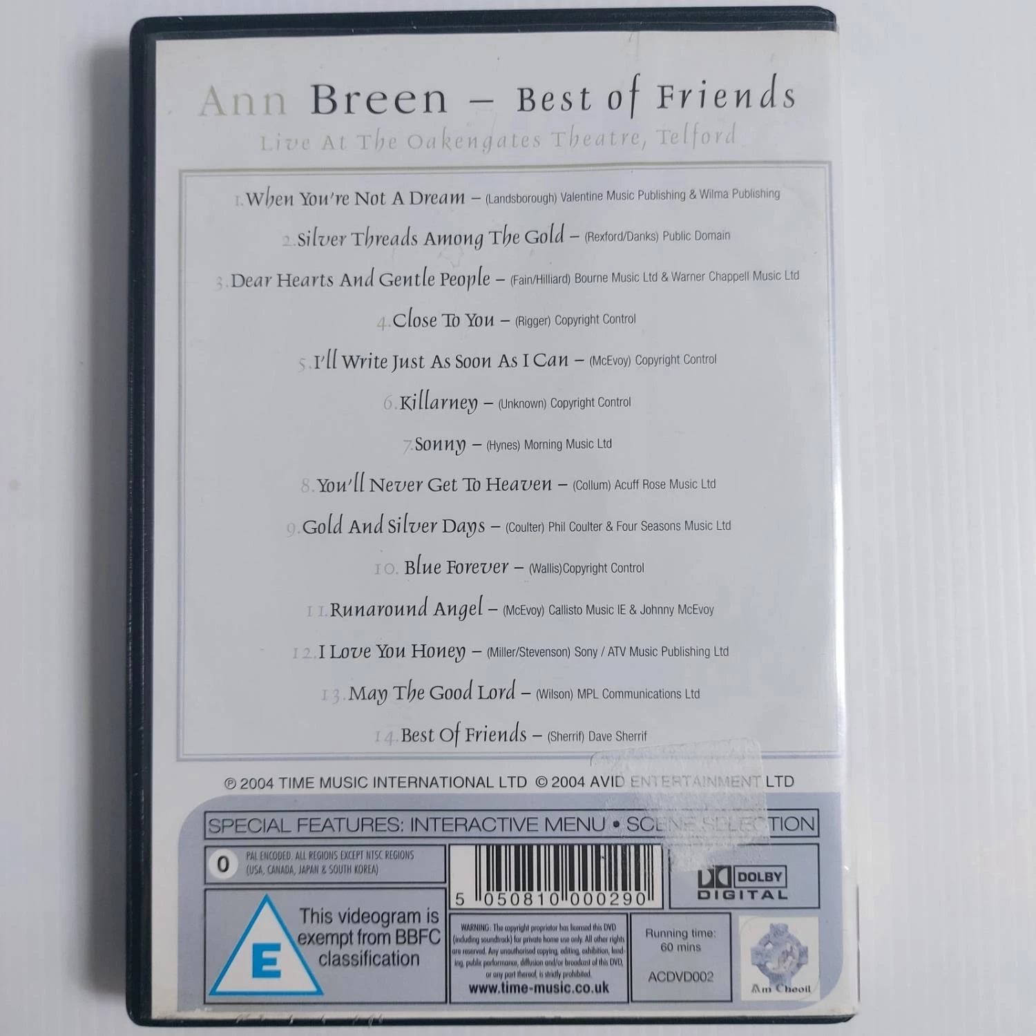 Ann Breen - Best Of Friends DVD (2007) Ann Breen Free Royal Mail Delivery