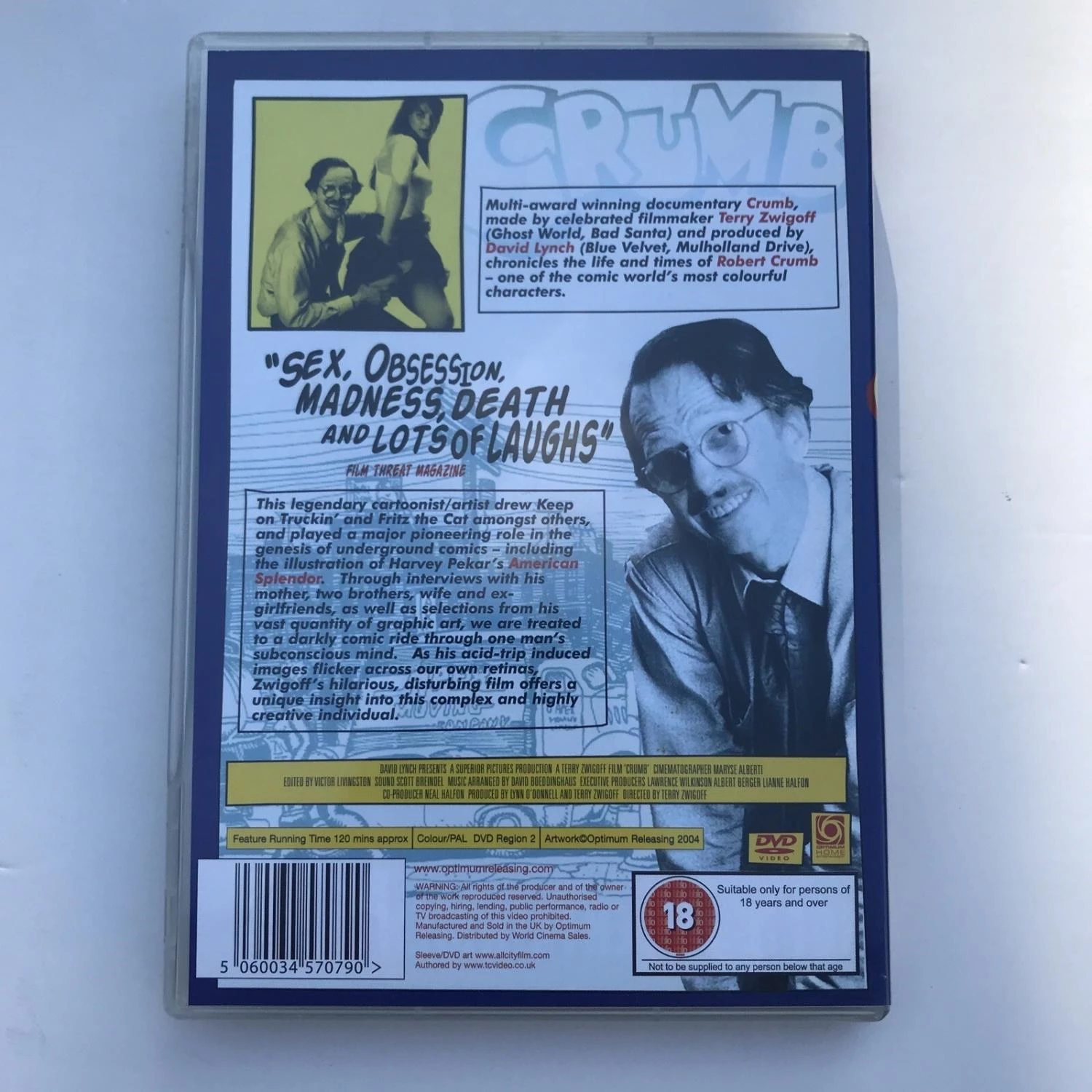 Crumb DVD Drama, General (2004) David Lynch Free Royal Mail Delivery