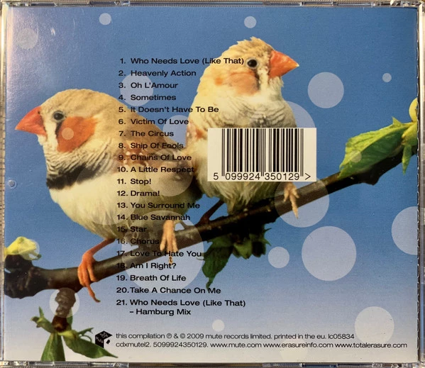 Erasure - Pop! - The First 20 Hits CD (2009) Audio Quality Guaranteed