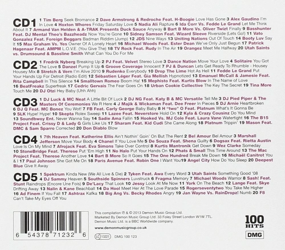 Various Artists - 100 Hits - Club Anthems CD (2013) Audio Quality Guaranteed
