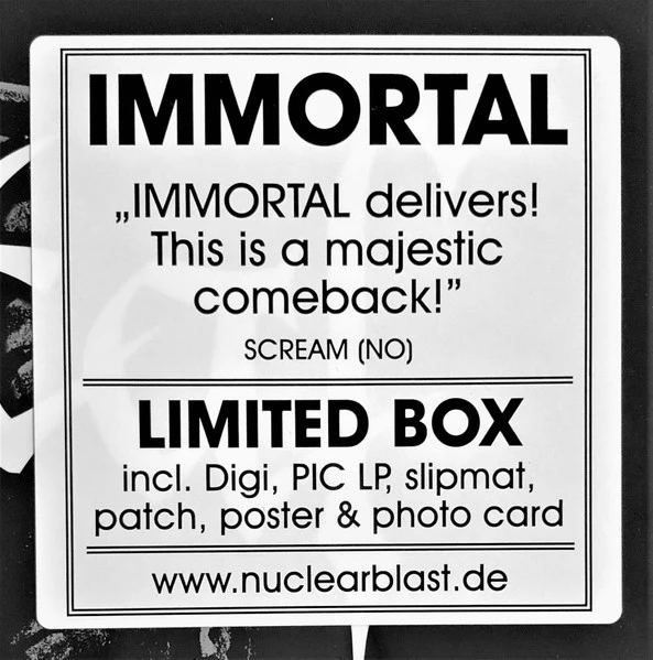 Immortal - Northern Chaos Gods CD (2018) Audio Quality Guaranteed Amazing Value