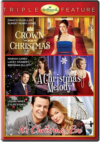 CROWN FOR CHRISTMAS, CHRISTMAS MELODY, IT'S XMAS EVE Hallmark 3 Films DVD Drama