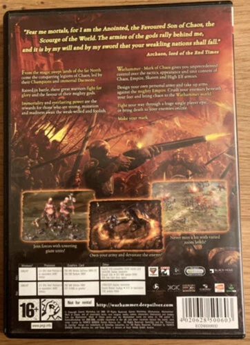 Warhammer: Mark of Chaos (Windows XP 2006) New Video Game Quality Guaranteed