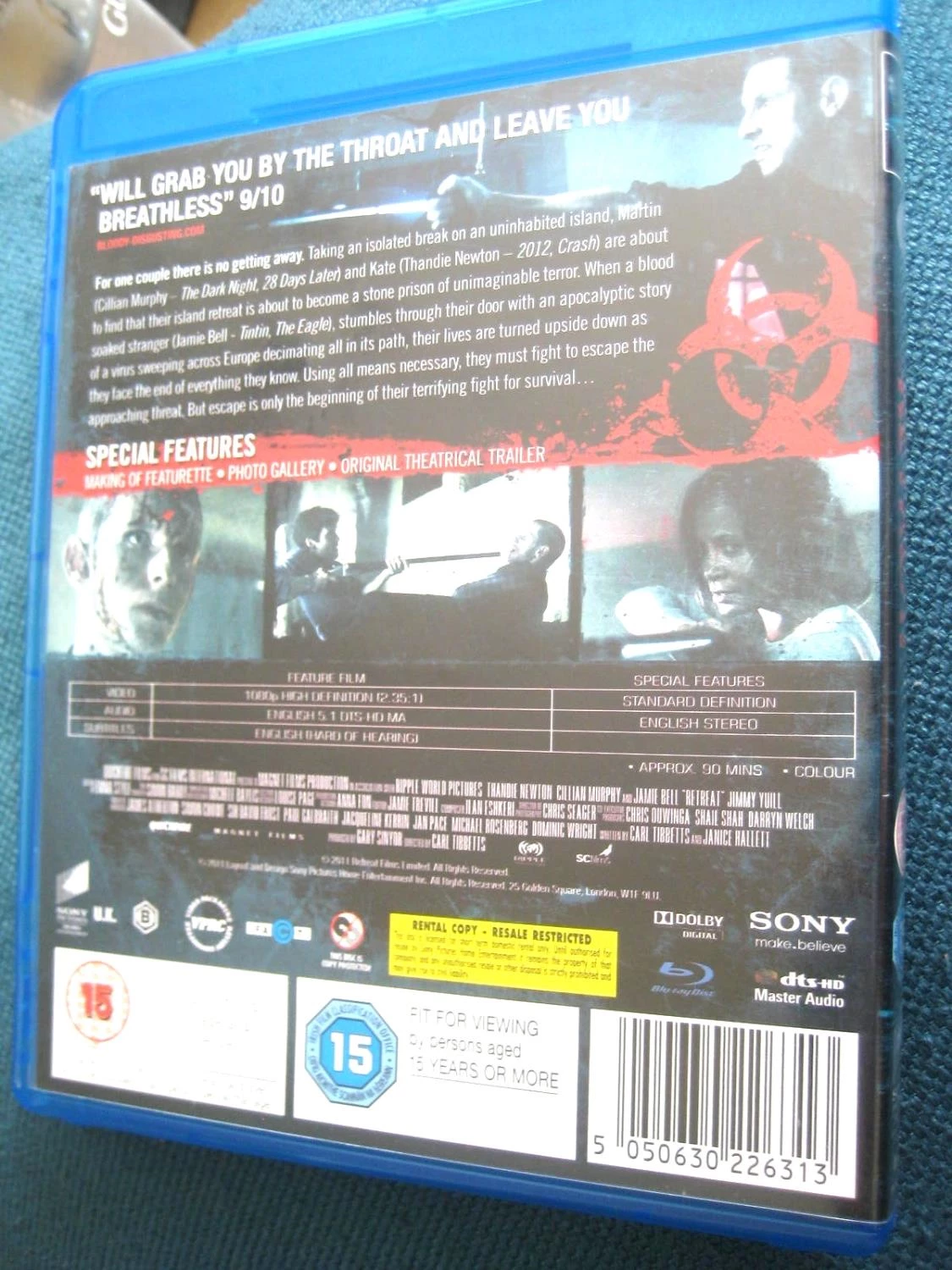 Retreat Blu-ray (2011) Quality Guaranteed Reuse Reduce Recycle Amazing Value
